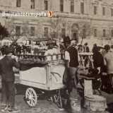 ...o da venditori ambulanti che giravano con i loro carretti 